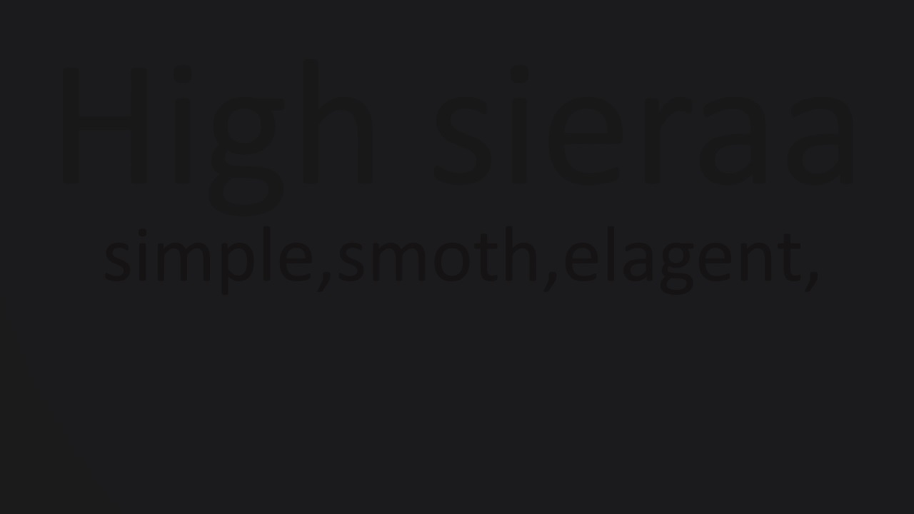Roblox - High Sierra