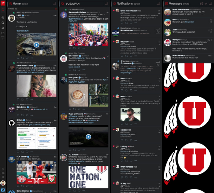 TweetDeck - Dark Red - Utah Utes