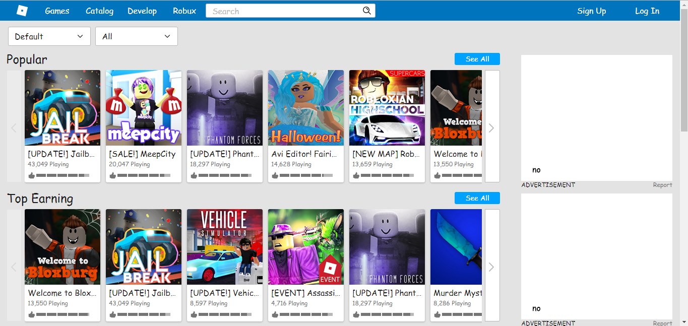 Roblox, but everything is in Comic Sans