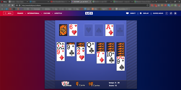 lci.fr - Le jeu du Solitaire