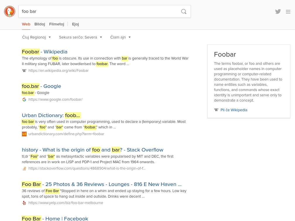 DuckDuckGo highlight
