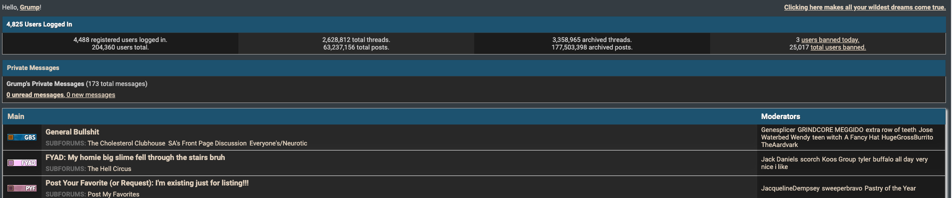 Something Awful Dark Theme