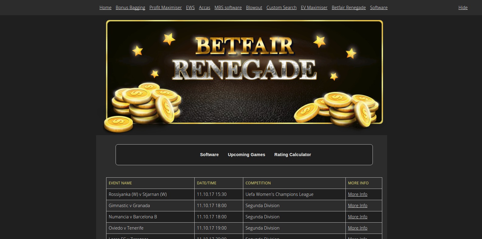 Betfair Renegade
