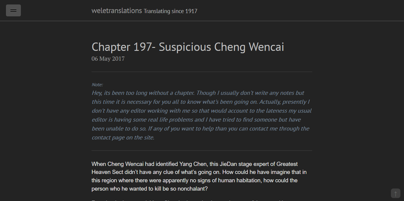 Weletranslations Slightly Modified Dark Theme