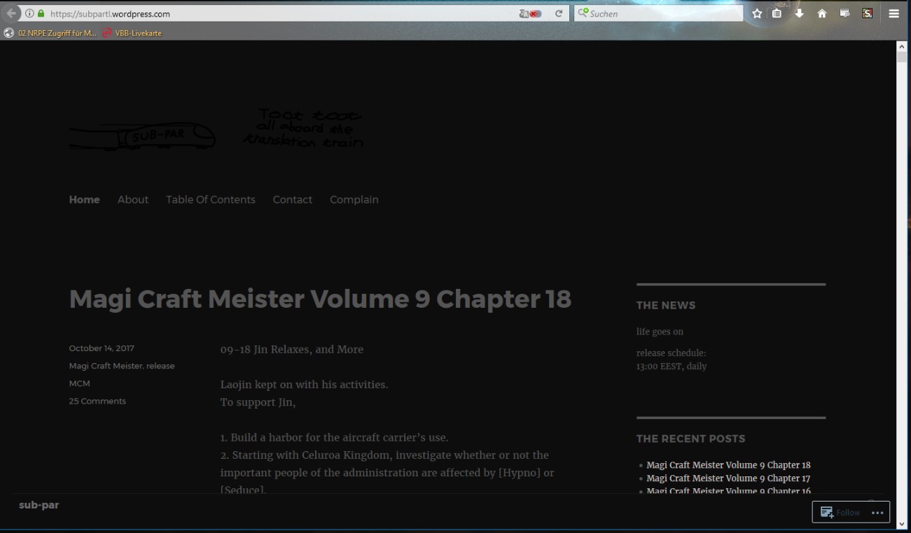 Dark Theme für *.wordpress.com sites