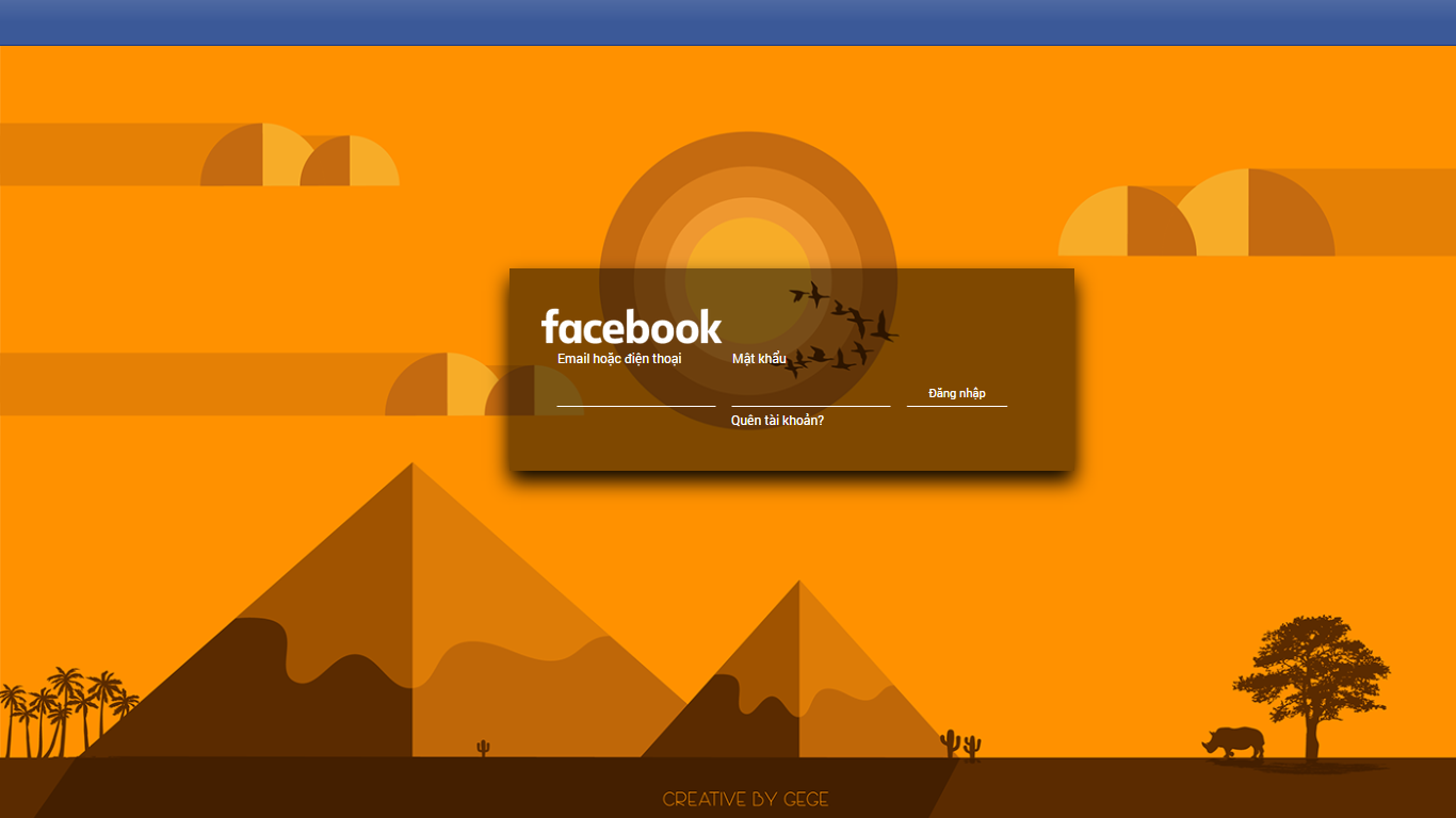 Login FB with gege
