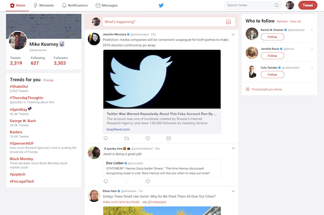 No promotional content simple Twitter