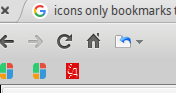 BookMark bar favicon only