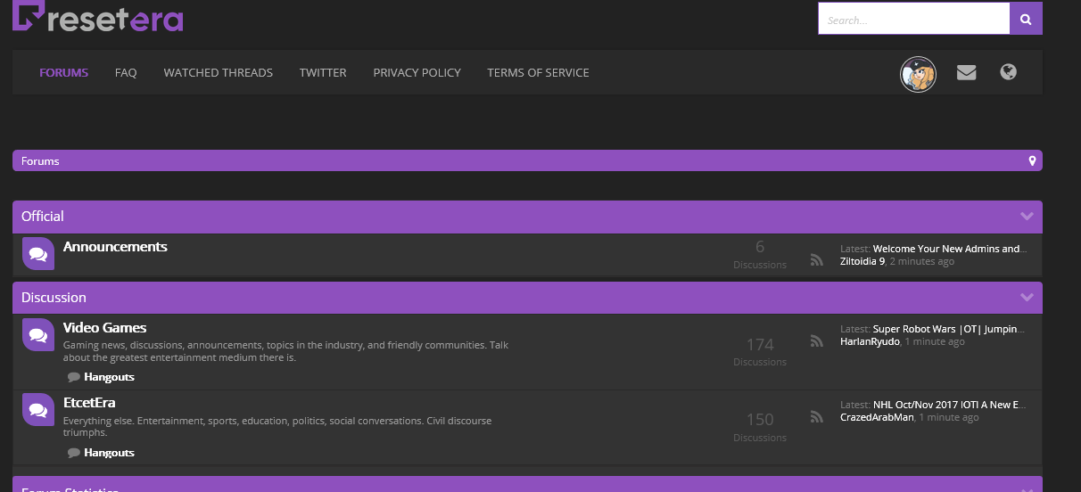 Resetera Dark Theme