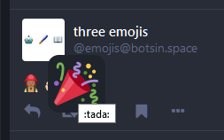 Mastodon zooming emoji
