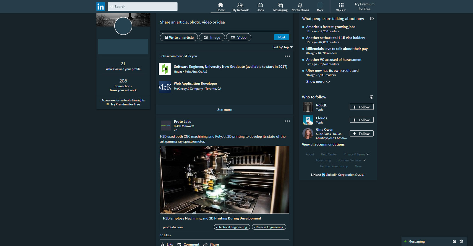 LinkedIn - Midnight