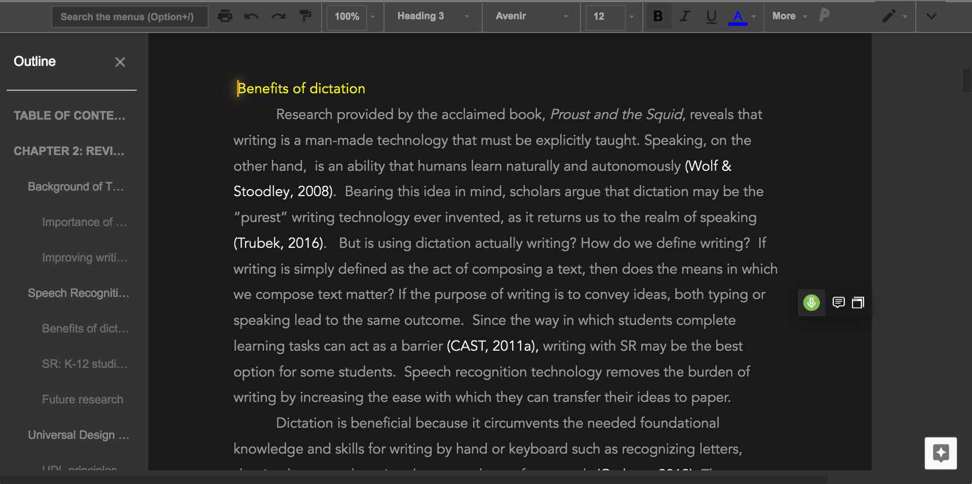 Google Docs Dark Mode