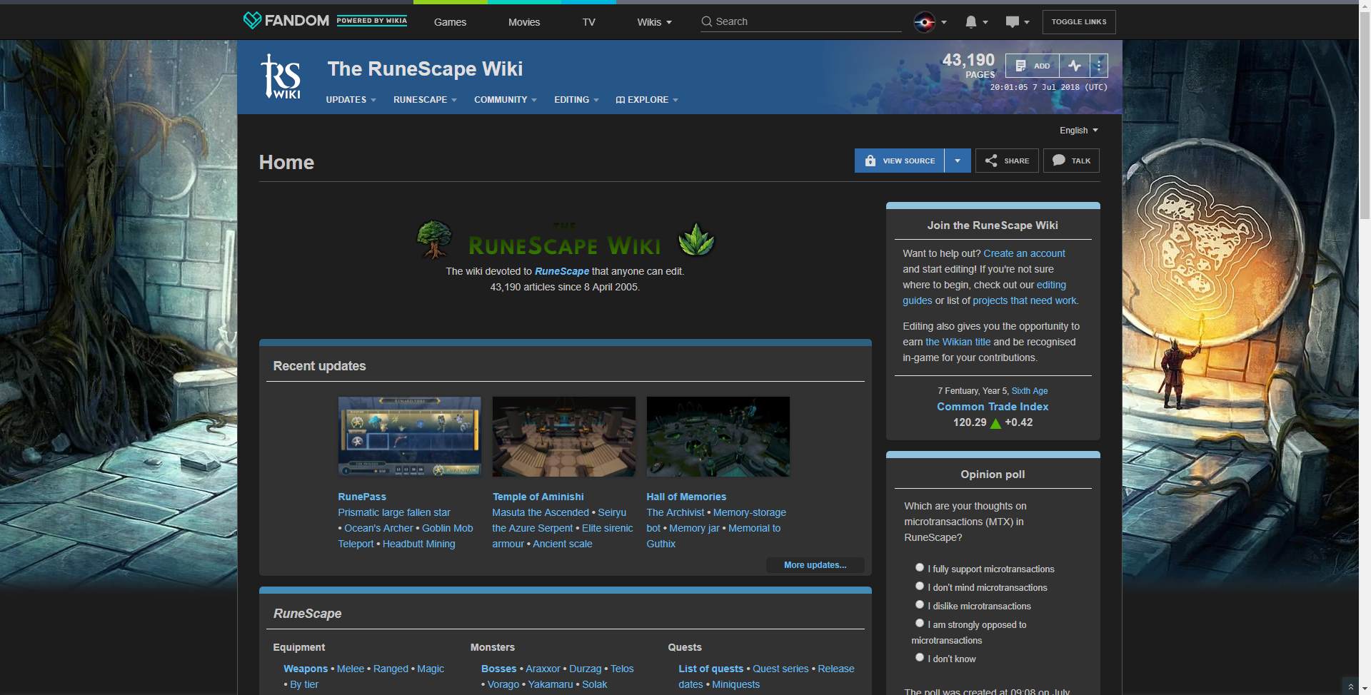 Runescape wiki DarkMode (fandom)