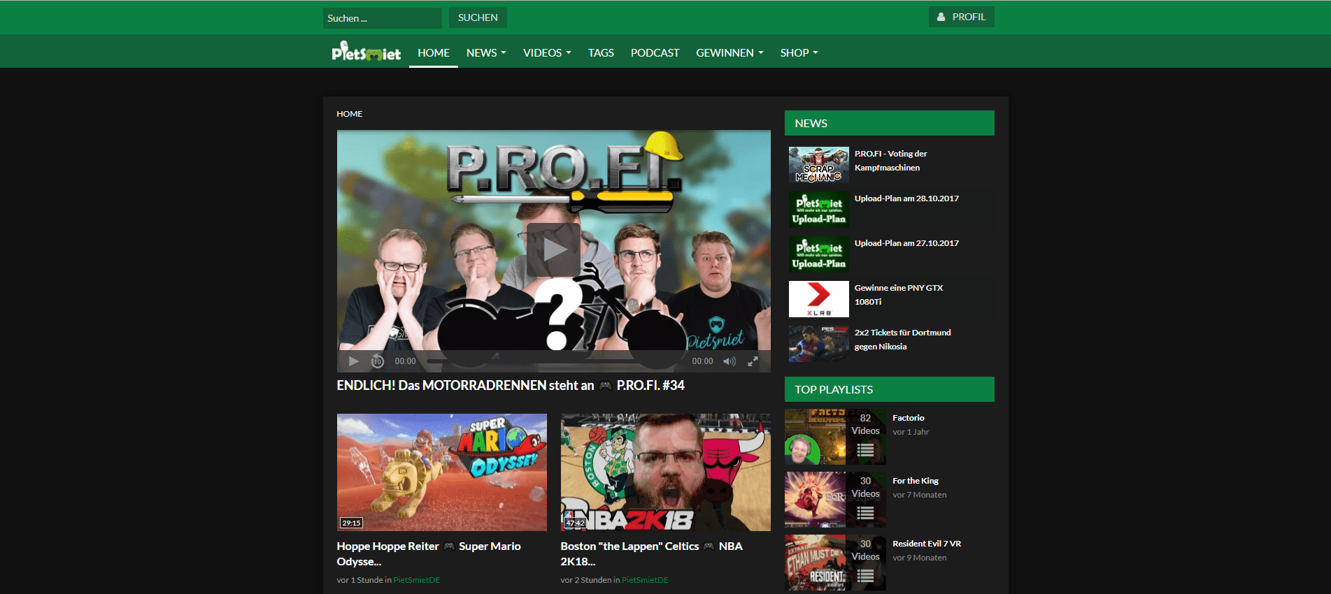pietsmiet.de Dark