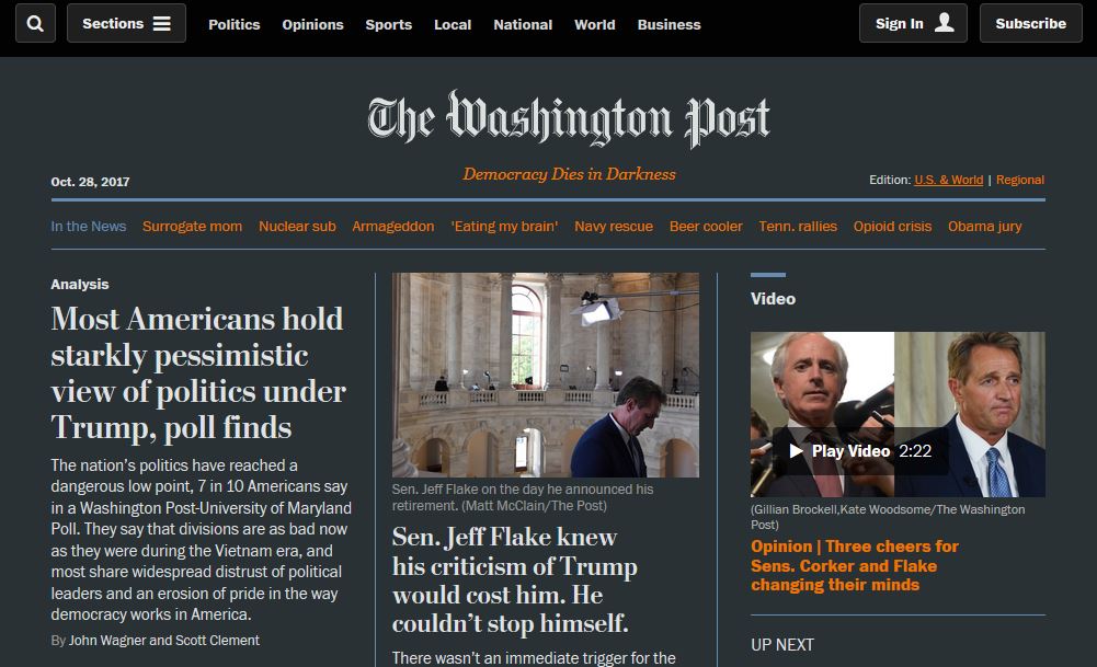 A WashingtonPost Darkly