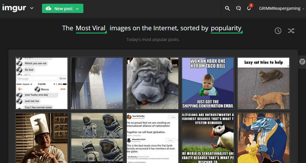 Imgur Redesign - WIP