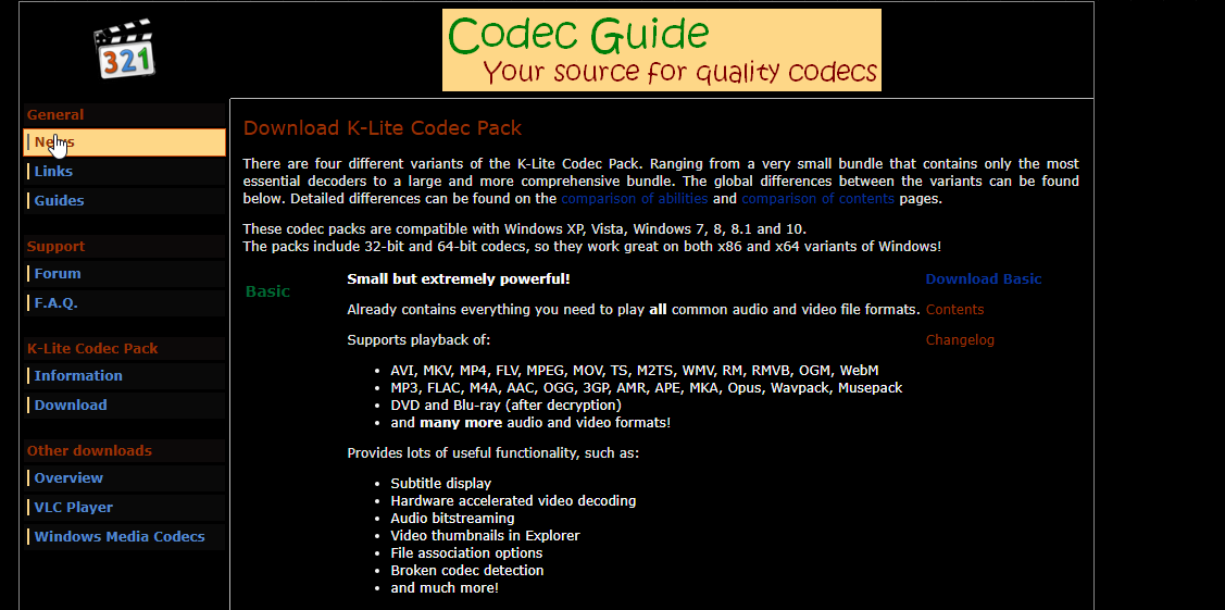 Codecguide black