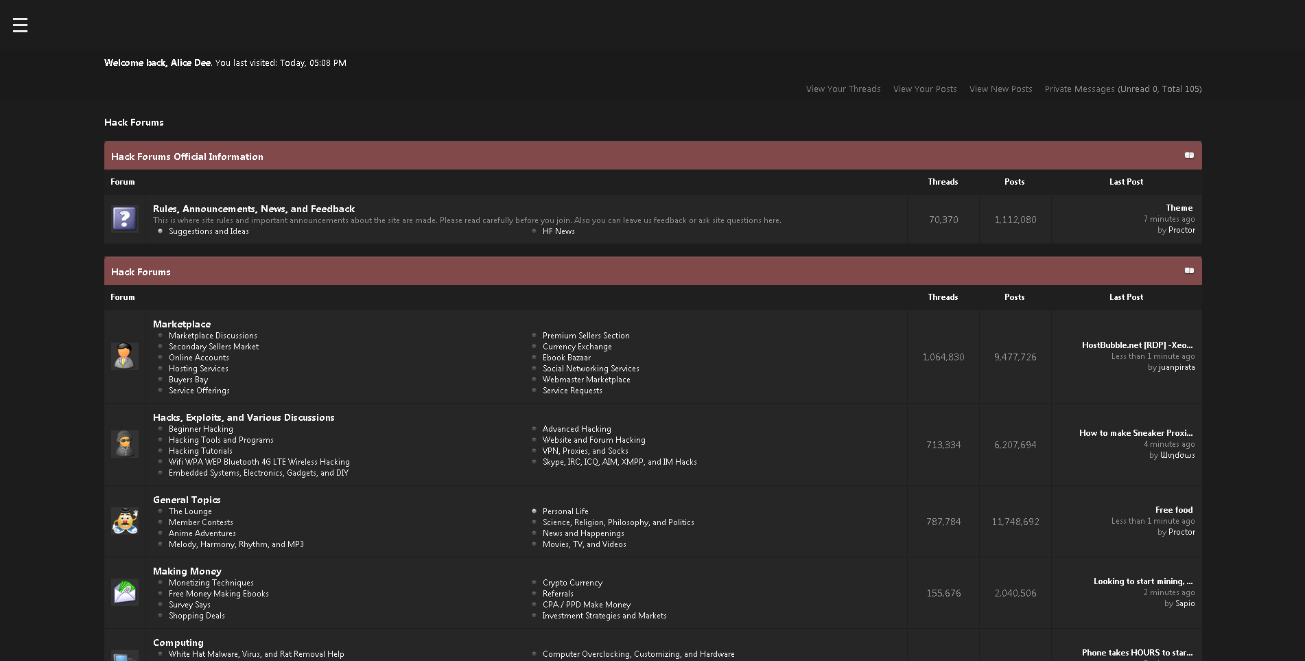 My HackForums Theme