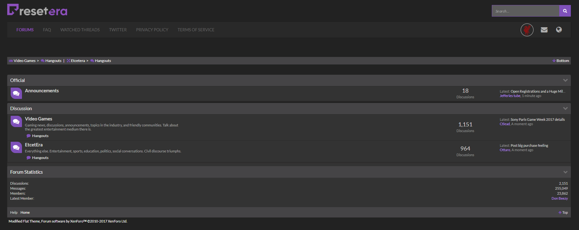 ResetEra Dark Grey