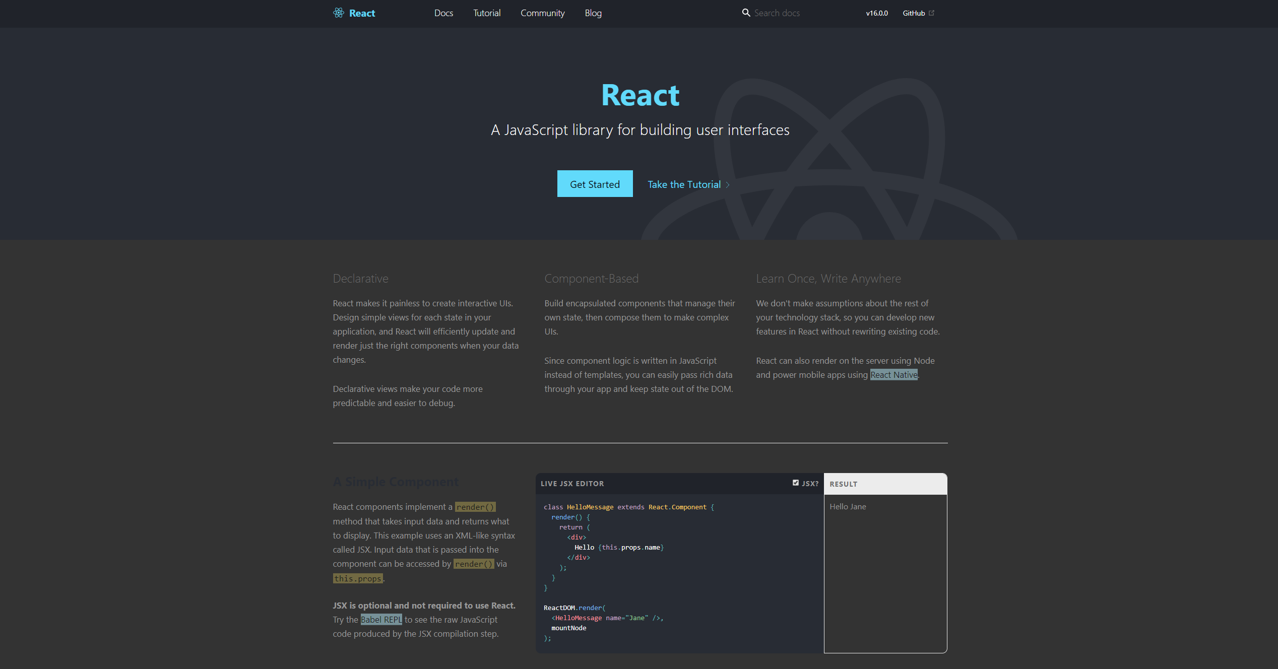 Dark | ReactJS