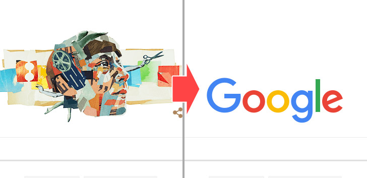 Google：ホリデーロゴ置換