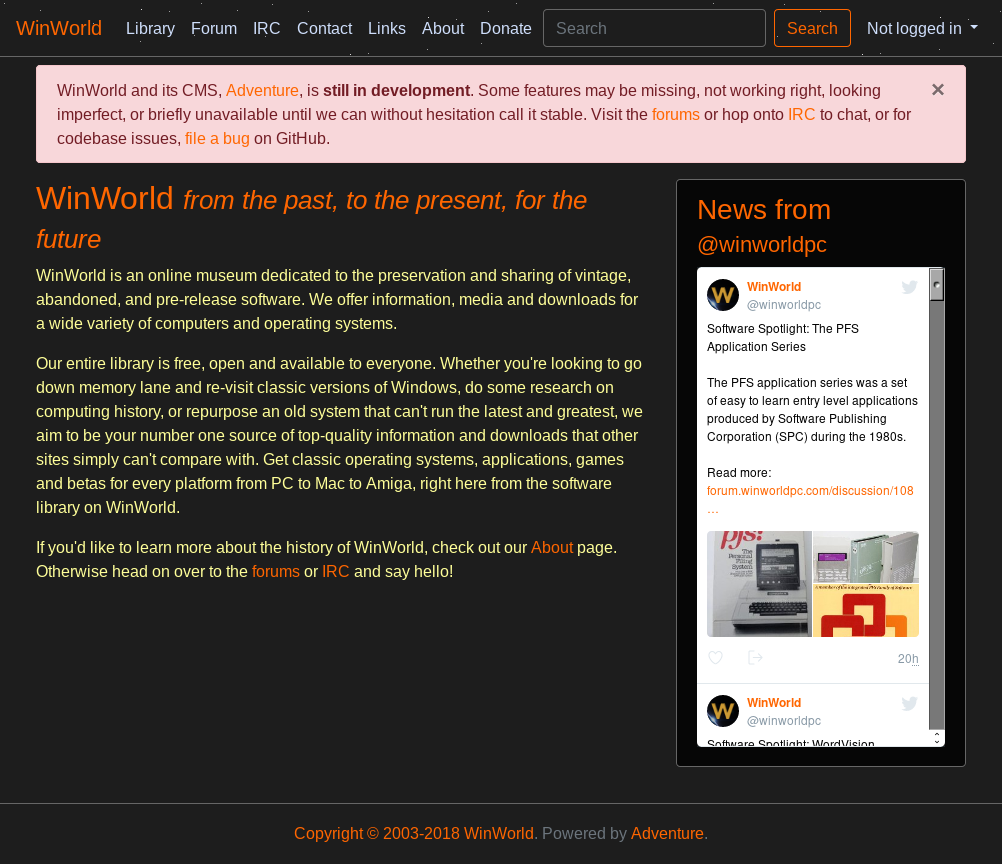 WinWorldPC Classicish