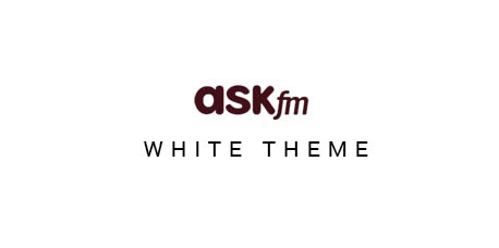Ask.fm White Background Theme