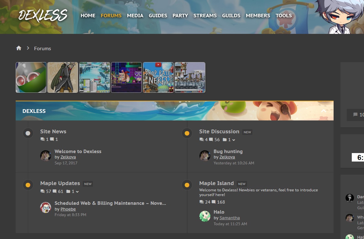 Dexless - Dark/Gray theme