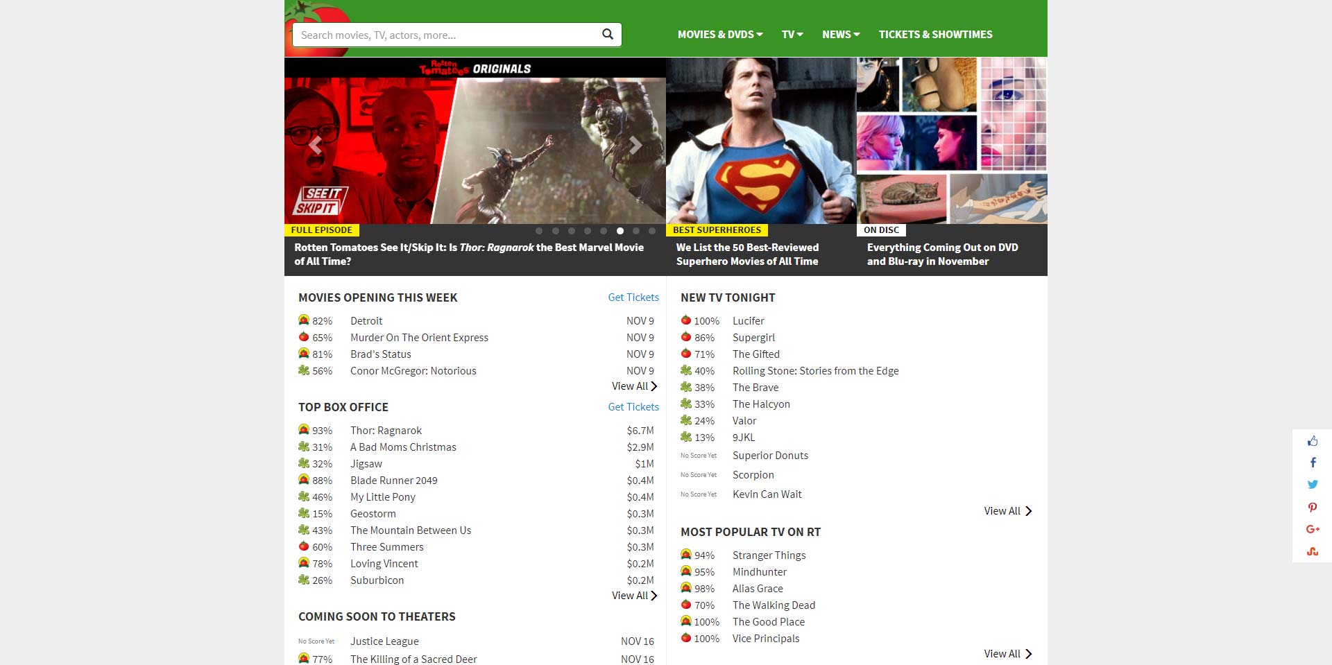 RottenTomatoes.com UPDATED