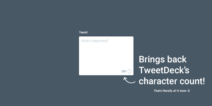 TweetDeck Tweet Length