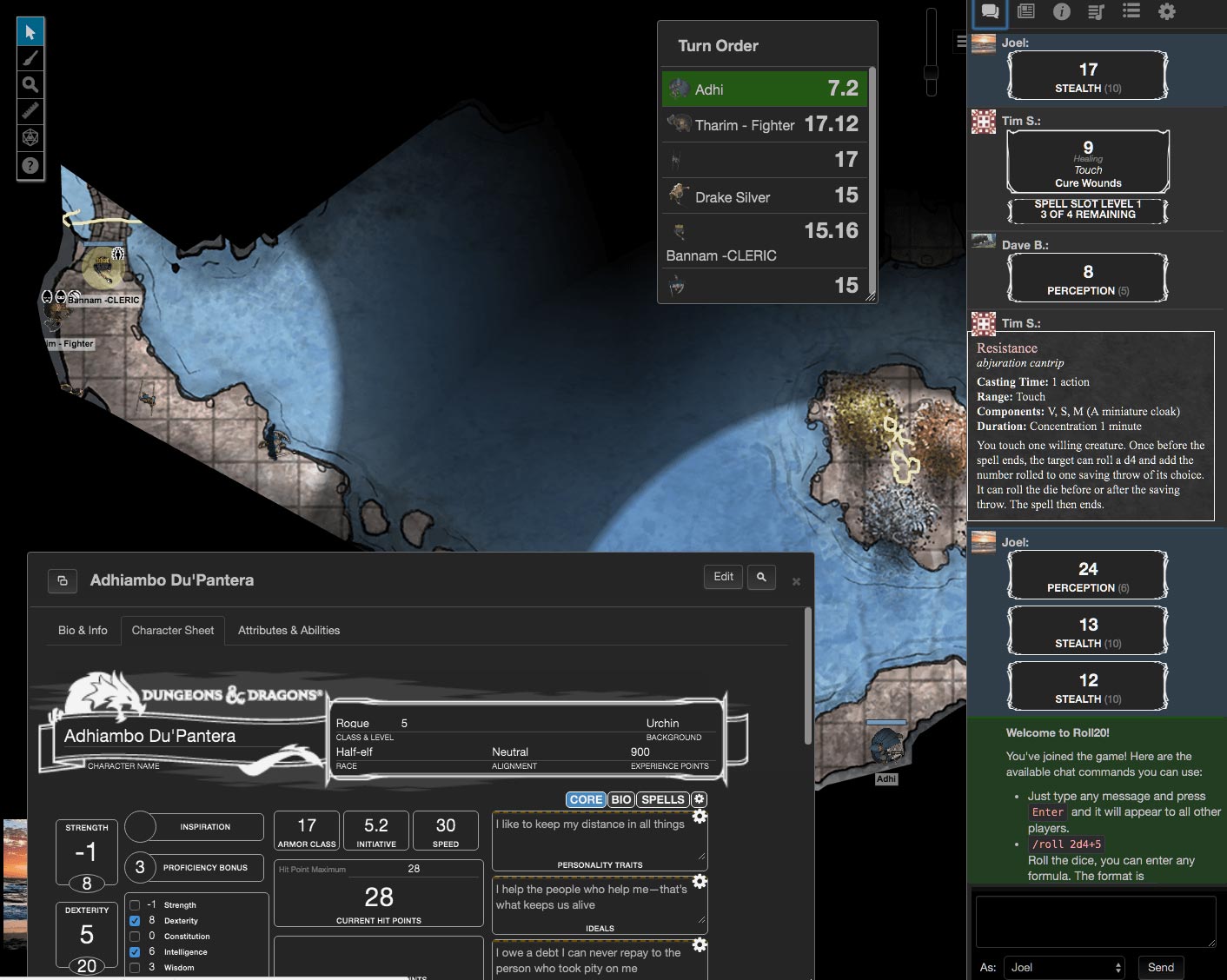 Super Simple Dark Theme for Roll20