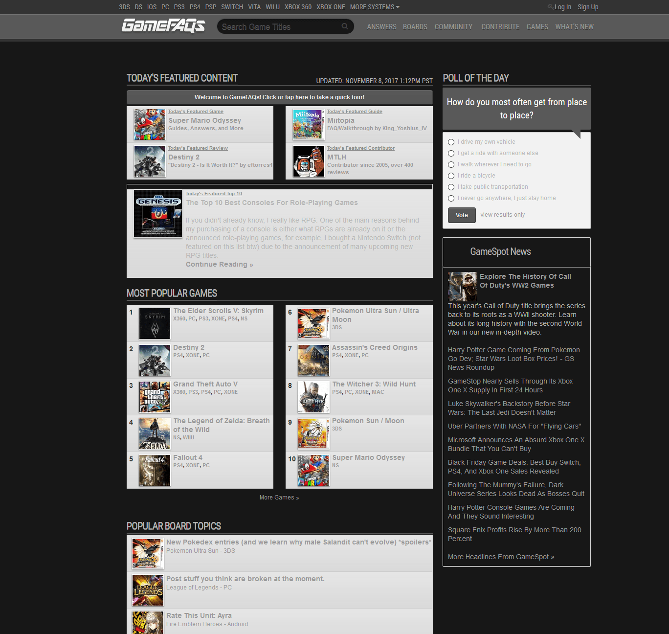 Gamefaqs that's easier on the eyes