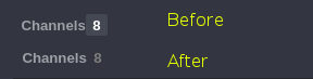 Rocket.Chat Non-Distracting Badges