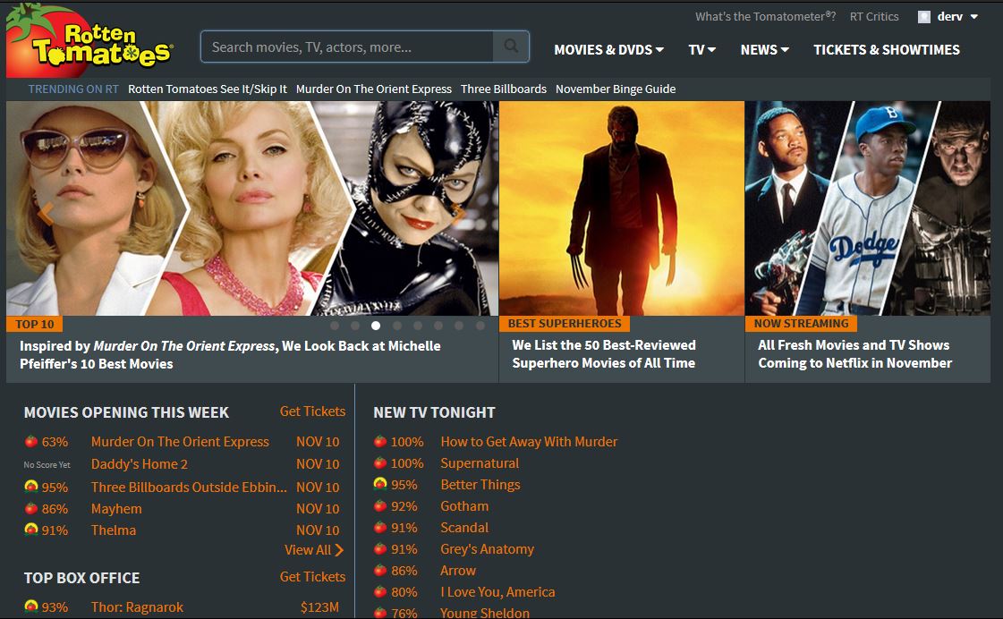 A RottenTomatoes Darkly