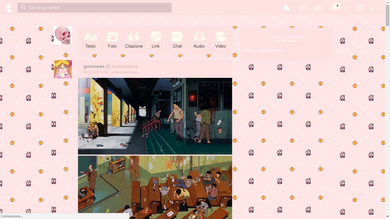 Pink Pixel Majin Buu Tumblr Dashboard Theme