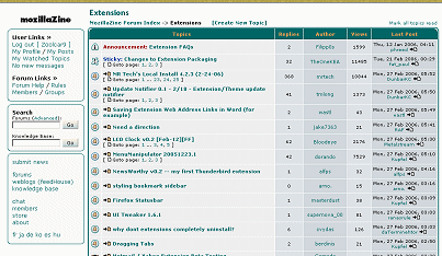 MZ Forums & KB Sidebar to Left