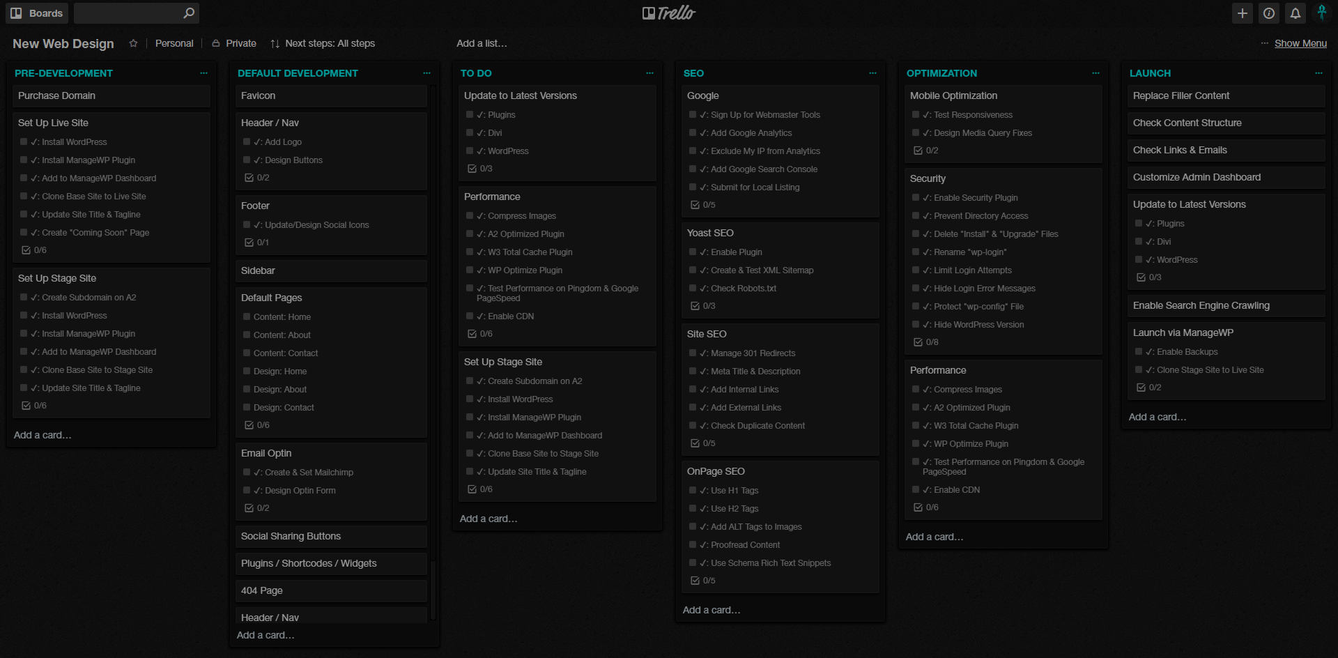 Trello - Dark Matter