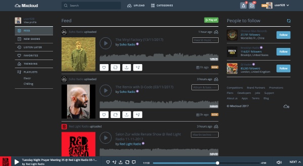 MixCloud Dark Gray