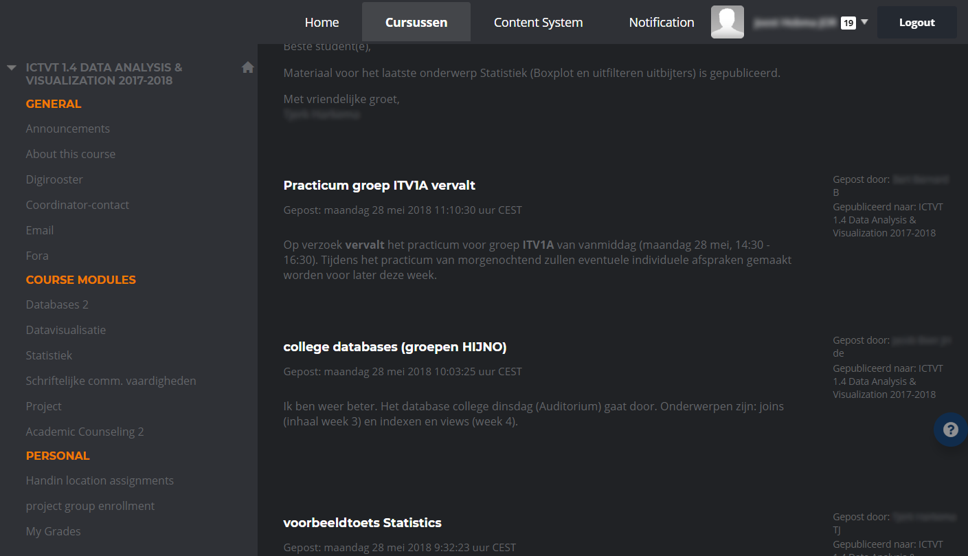 Hanze Blackboard