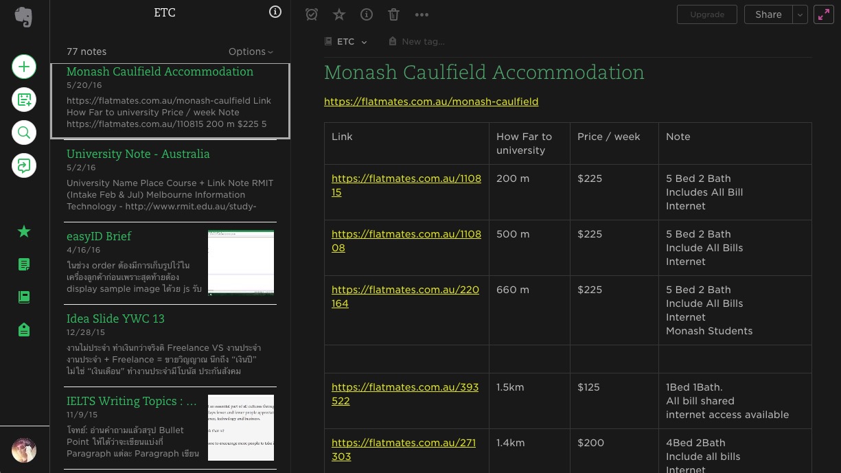 Evernote Dark Theme 2018