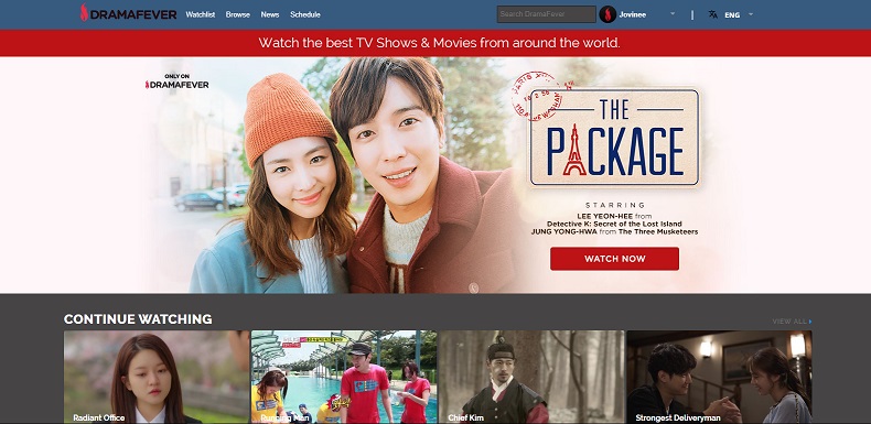 Dramafever Darkly Theme