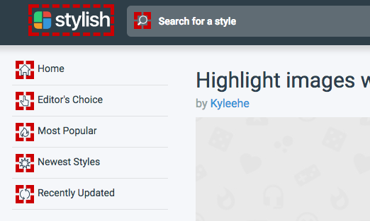 Highlight images without descriptions