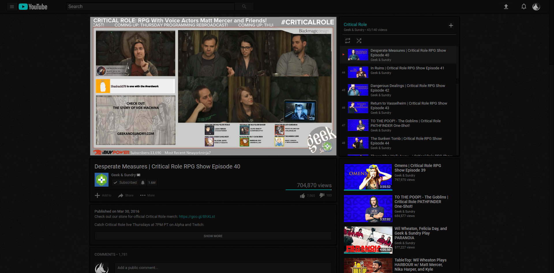 YouTube - Dark Matter
