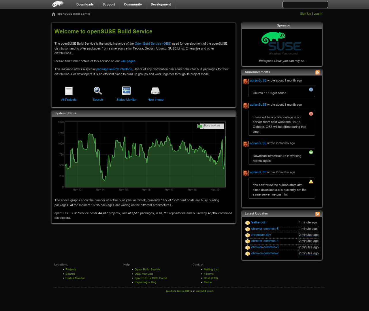 openSUSE.org Dark