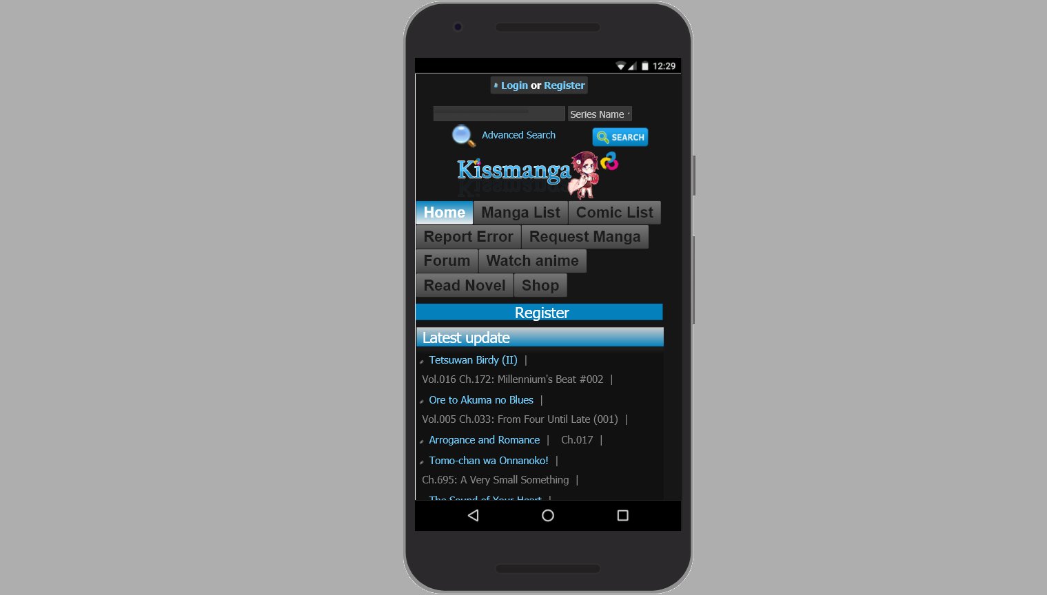 Kissmanga - Mobile