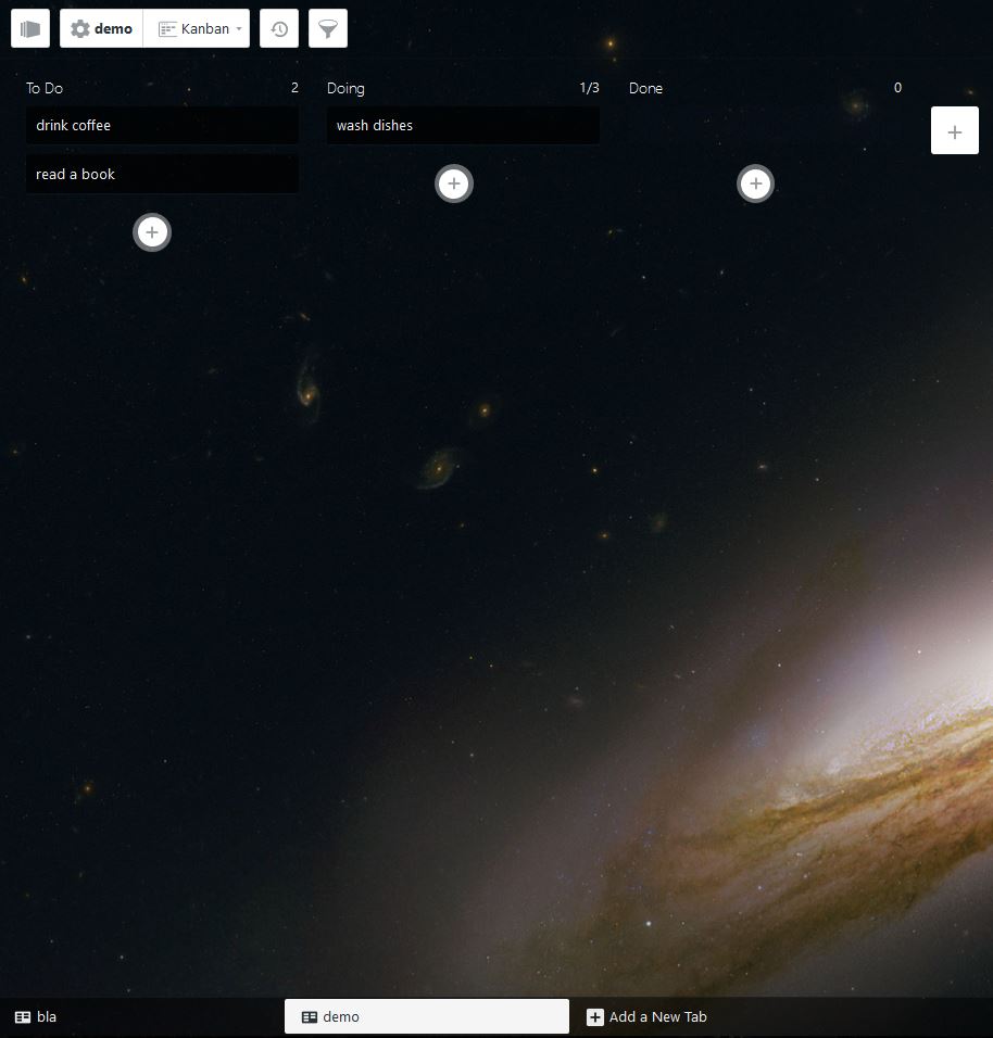 Kanbanchi dark theme