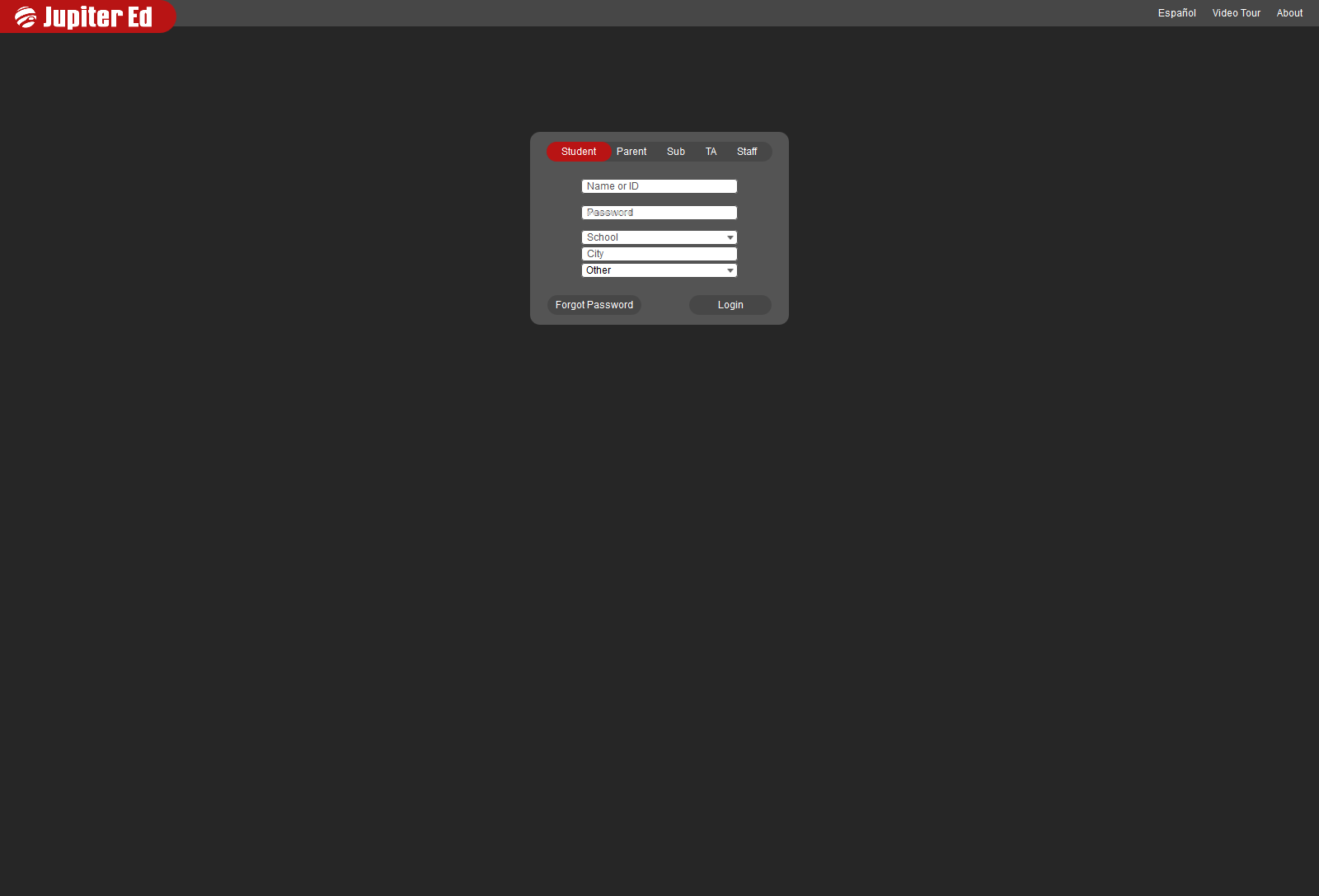 Jupiter Ed Dark Red Theme