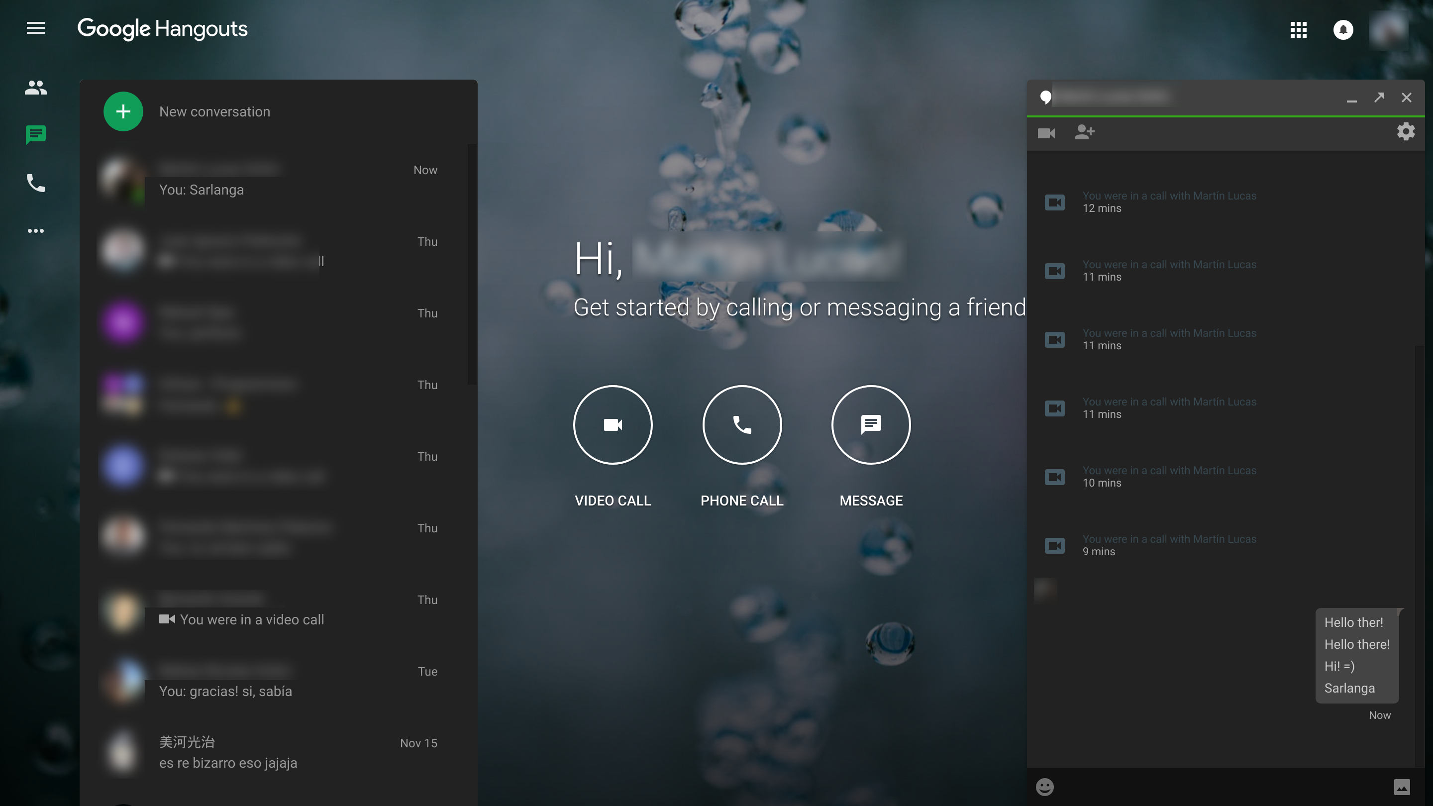 Google Hangouts - Dark Style + Fixes