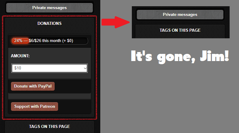 TheColorless.net Donation Widget Hider
