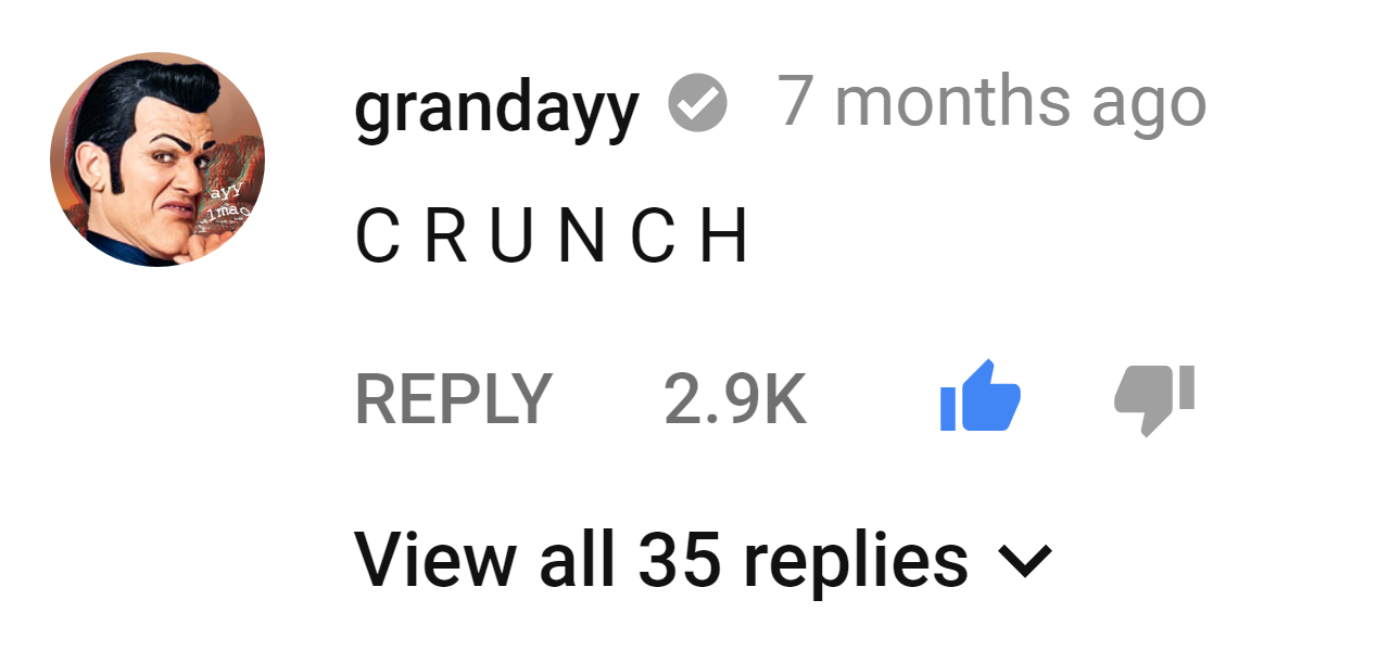 Blue like button for YouTube